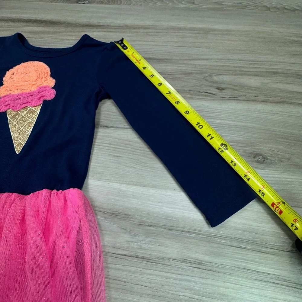 Epic‎ Threads Girls Navy Blue Ice Cream Cone Tulle Dress Size 6